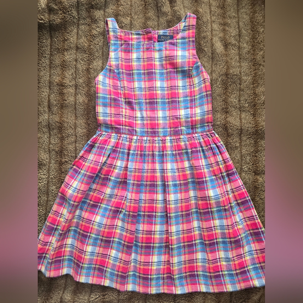 Polo by Ralph Lauren Multicolor Plaid Kids Dress